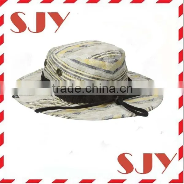 Wide Brim Custom Printed Bucket Hats Wholesale photo-3