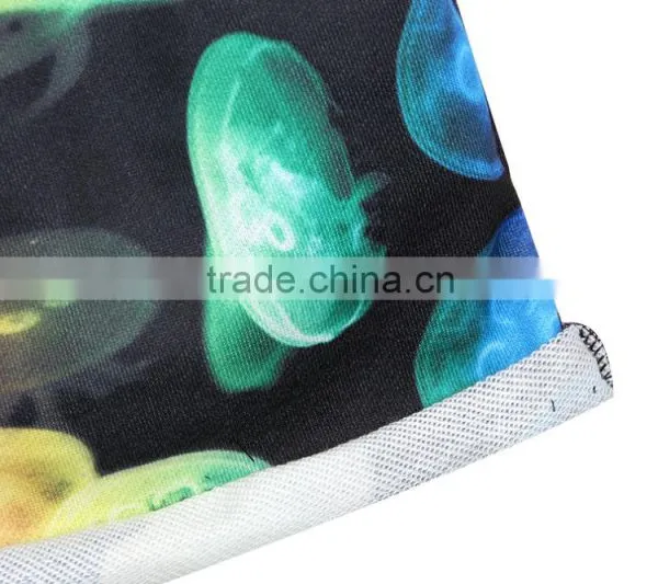 2015 Women Shorts Sublimation Print Jellyfish Running Shorts Elastic Waist N16-1 photo-4