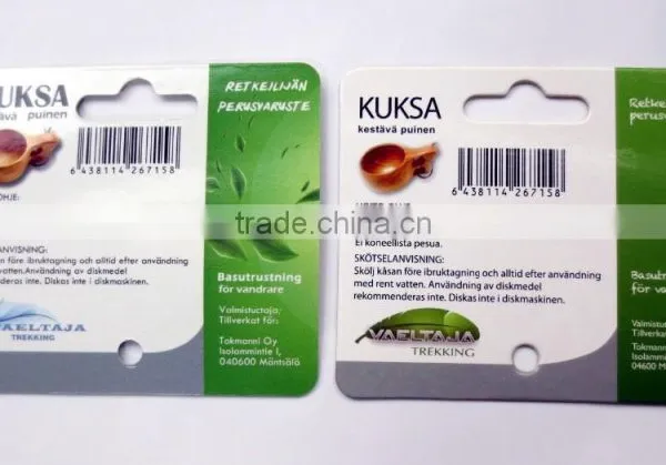 350gsm C1S Ivory Board Hanging Card,hanging Label,hanging Tag Made in China photo-2