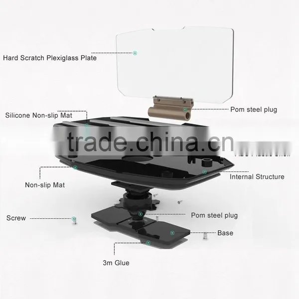 Newest Universal Car HUD Head Up Display Holder Bracket For Phone Creative Vehicle GPS Navigation Bracket photo-6