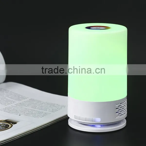 High Quality Mini Night Light Bluetooth Speaker 2016, Smart Touch Led Bluetooth Speaker Lamp With fm Radio photo-5