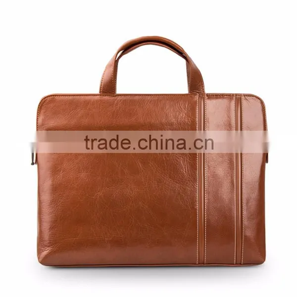 Fashion Men/Lady Genuine Leather Shoulder Messenger Bag Handbag Bag for Macbook Laptop