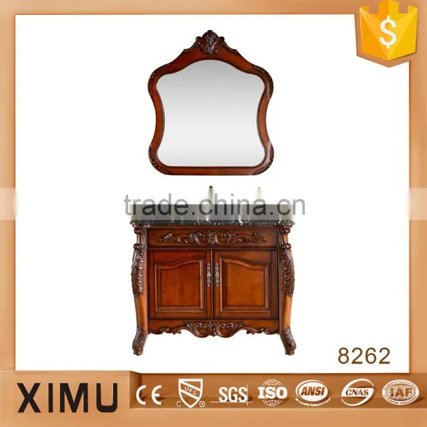antique bathroom cabinet/handmade solid wood bathroom furniture
