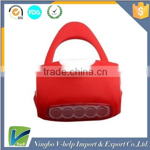 Bike Cycling Bicycle 7 LED Silicone Gel Lamp Front Safety Lights Rear Warning Lamps photo-2