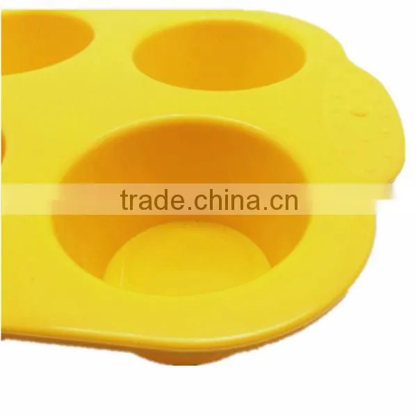 Best Selling Wholesale 6 Cavities Silicone Muffin Cake and Jelly Mold photo-2