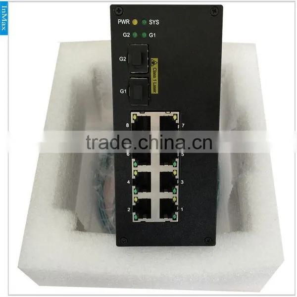 10-Port Industrial PoE+ Gigabit Ethernet Switch, W/8*10/100/TX (30W/Port), 2*10/100/1000TX + 2*100/1000 SFP Slots P610A photo-2