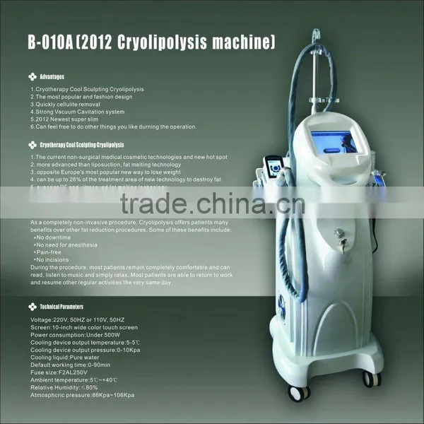 Improve Blood Circulation Best Selling Skin Tightening Vacuum Cavitation Machine/cryolipolysis Slimming Machine