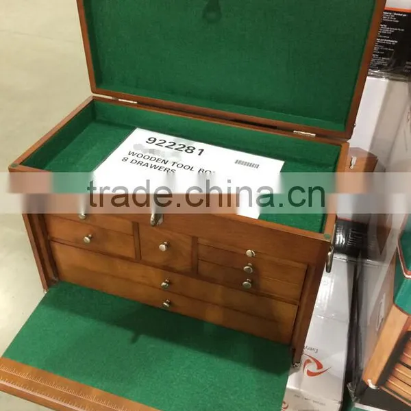 8-Drawer Wooden Tool Chest