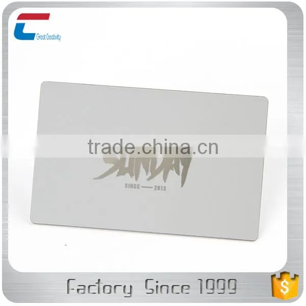 Custom Panton Color Printed Laser Out Metal Visiting Card photo-6