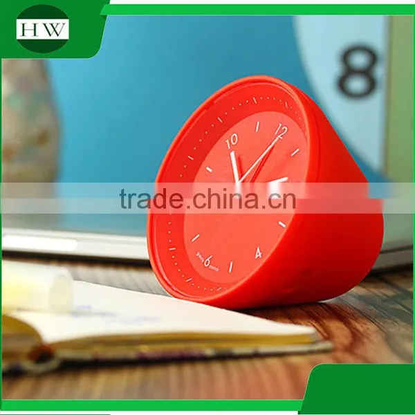 2016 New Colorful Plastic Jelly Gravity Control Mini Design Clock Digital Alarm Clock photo-3