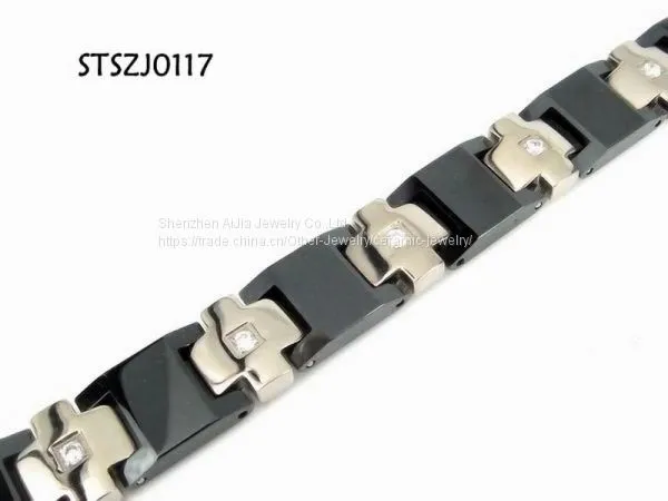 OEM & ODM Titanium Steel Jewelry / Titanium Magnetic Therapy Bracelet photo-2