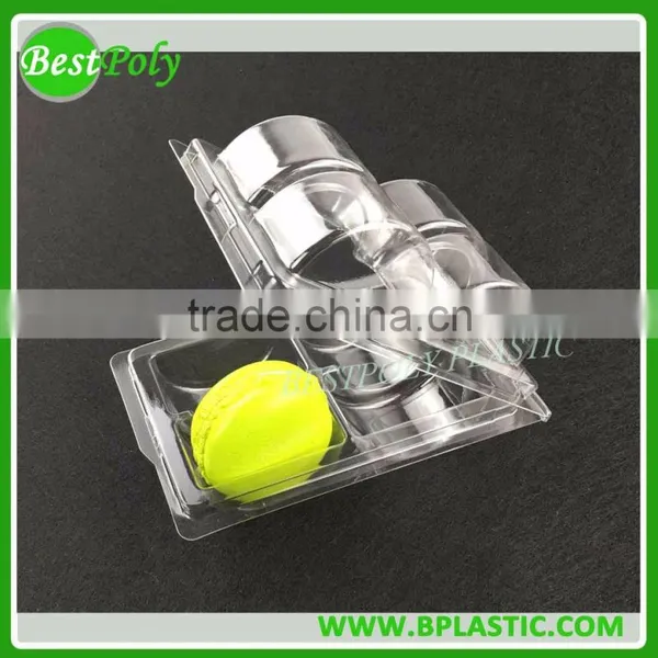 FDA Customized Clear Plastic Macaron Boxes for 1, 2, 4, 6, 12 Macarons photo-5