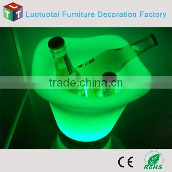 Color Changing Led Wine Bucket/ Rechargeable Led Ice Bucket/Led Lighted Ice Bucket photo-3