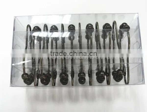 Shower Curtain Hooks Rings,Polished Chrome Metal Bathroom Shower Curtain Hooks photo-4