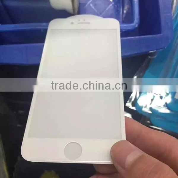 3D Curved White & Black Hardness Tempered Glass Film Screen Protector for IPhone6 photo-4