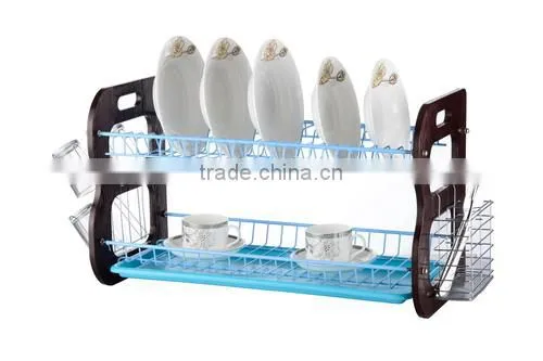 Metal Wire Classical Dish Rack With Tray photo-2