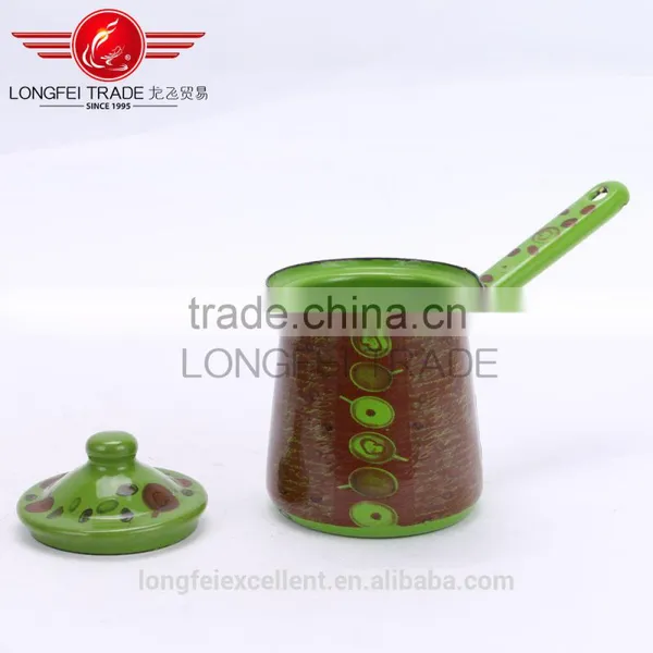 2016 Best Selling Hot Desing Useful Enamelmilk Pot/enamel Boiling Pot/ Enamel Coffee Pot photo-6