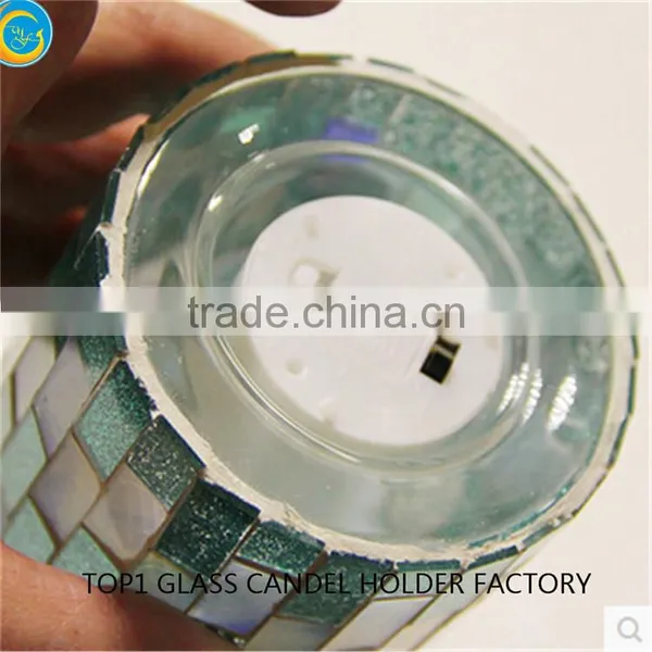 Mosaic Table Lamp With Soy Scented Candles photo-3
