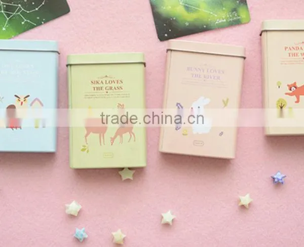 Small Tin Box for Business Cards,cosmetic Tin Canister Factory,rectangular Eye Shadow Tin Case photo-3