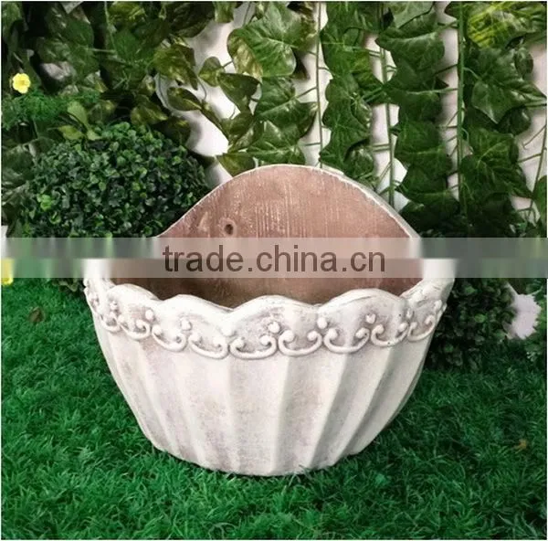 Fiberglass Clay Wall Hanging Planter Pots Wholesale