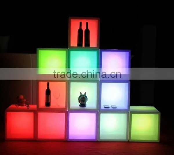 Led Wine Shelf Cube Table Disco Beer Storage With RGB 16 Color Changing photo-5