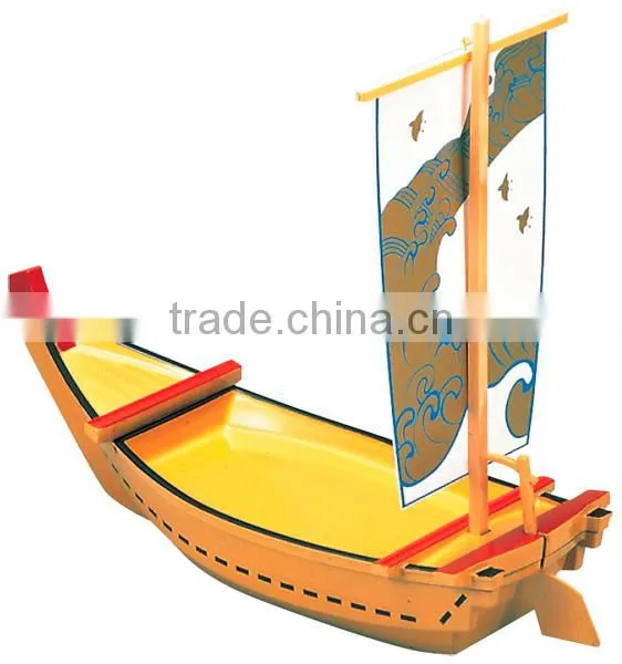 EBM Wooden Sashimi Boat Tairyo Fune Kuroshio Wooden Sushi Boat photo-4