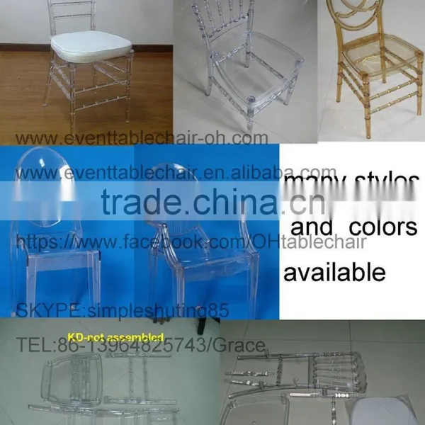 Qingdao Factory Supply Clear Resin Acrylic Transparent Chiavari Chair for Wedding photo-4