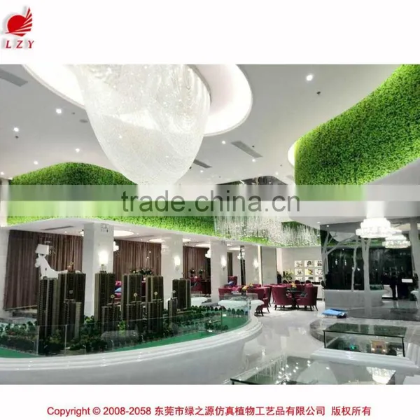 High Quality Plastic Green Wall Tiles Artificial Green Wall photo-2