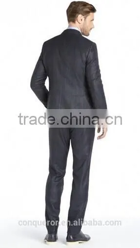 Caspian Plaid Wool 2-Button Suit With Pleated Front Pants (SHT1116) photo-2