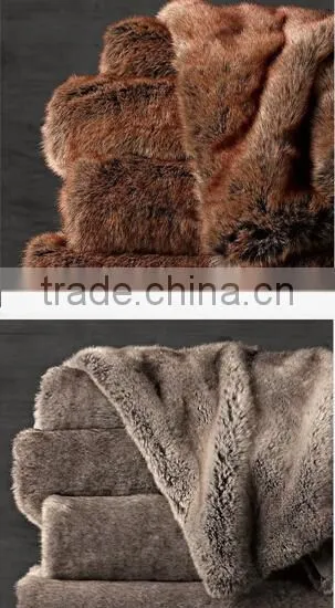 Faux Fur M Fur Blanket Cushion Sofa Blanket Car Seat Cushion Decoration Carpet Bed Blanket photo-3