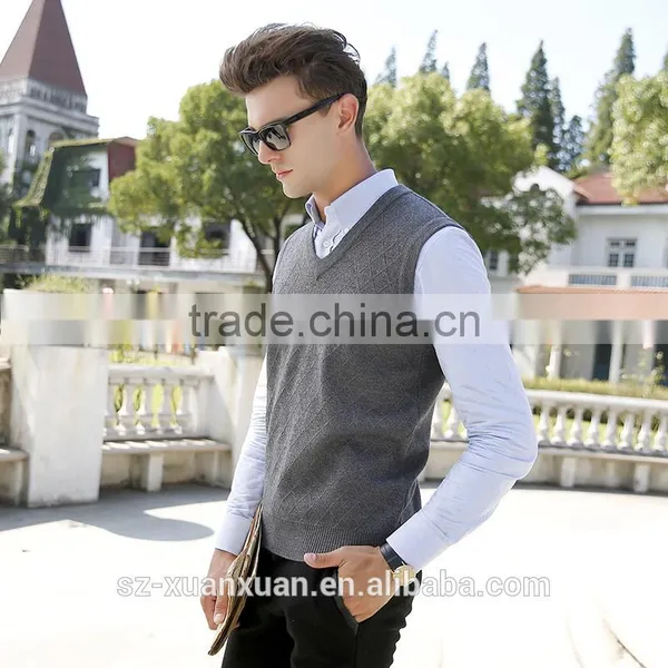 2016 Autumn Fit Slim Business Waistcoat for Men Design photo-2
