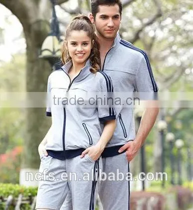 Fashion 100% Cotton Sportswear Sport Suit for Couple Lover photo-2