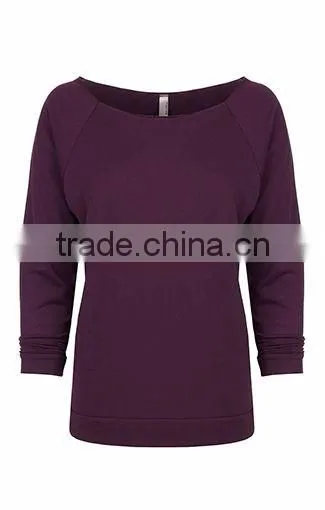 Next Level Apparel The Terry Raw Edge 3/4-Sleeve Raglan Tee - Made From 50% Cotton and 50% Polyester and Comes With Your Logo. photo-3