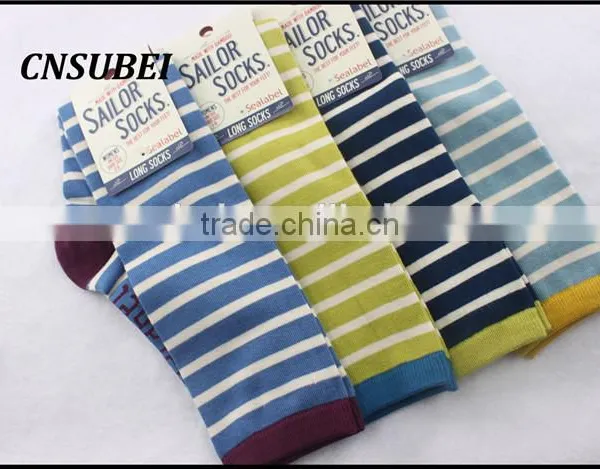 Shining Japanese Girl Stripe Jacqaurd Knee High Tube Christmas Stocking for Women Dress photo-4