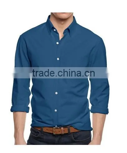 Plain Design Extra Soft New Style Slim Fit Mens Casual Dress Shirt photo-5