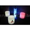 Polyethylene 30 X 30 X H110cm LED Bar Tables With Glass , Nontoxic and Peculiar Smell