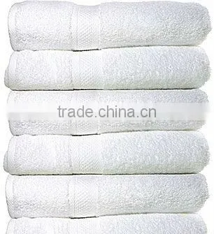 2017 Wholesale100% Cotton Bath Towel White Color Plain Design photo-3