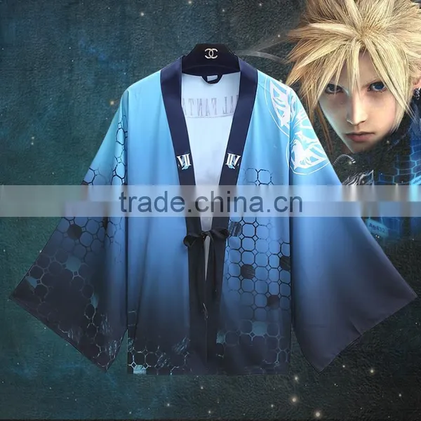 Final Fantasy Blue Cartoon Wholesale Cosplay Anime Costume photo-3