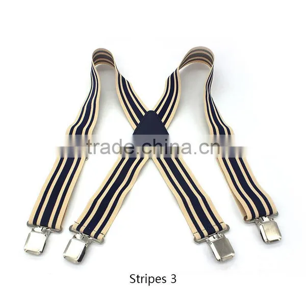 50mm Wide Mens Gentles Braces Plain Heavy Duty Durable Suspender Elastic photo-4