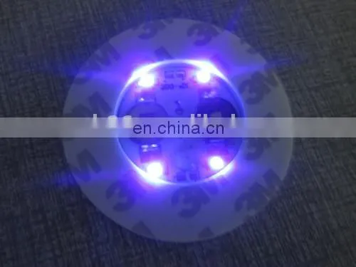 Novelty Gift Special Custom Bottle Sticker Led UV Black Light Bar Drink Coasters photo-4