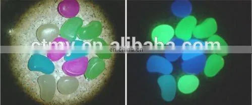 Glow in the Dark Garden Pebbles Garden Ornament Stones photo-5