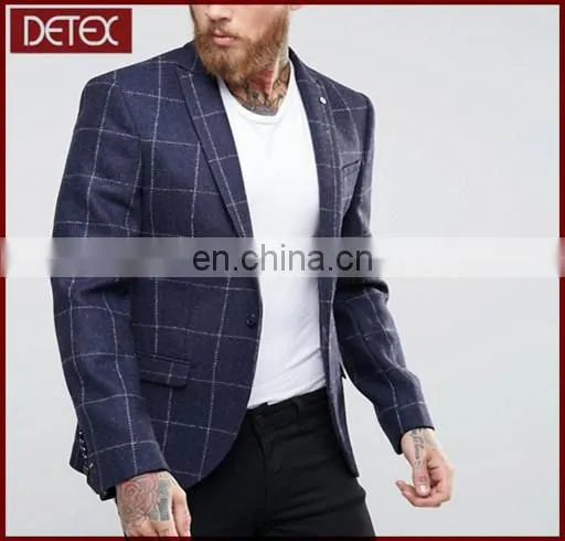 Latest Designs Slim Fit Check Blazer Men