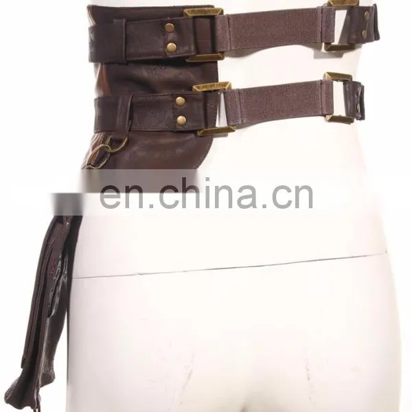 Steampunk Half-corsage - Waist Belt With Removable Details and Pocket photo-2