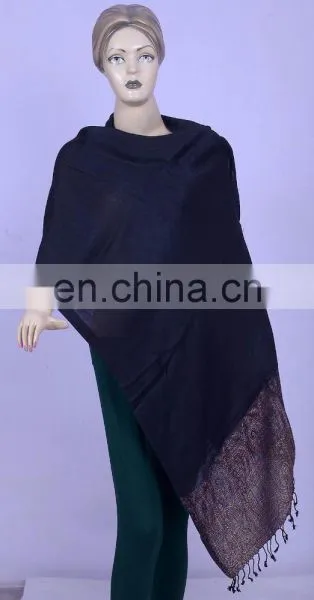 Cashmere Silk Wool Pashmina Scarf Shawl Wrap Cape Paisley Reversible Scarf Wool Blend Long Scarf Tassels Warm Scarves Indian photo-5