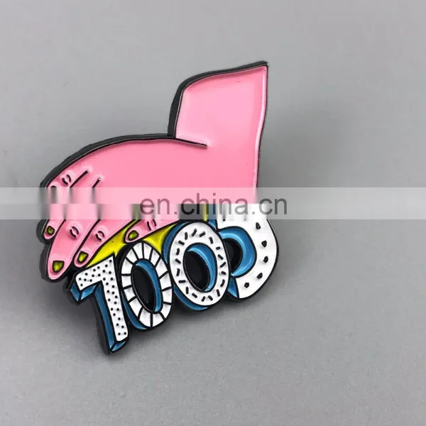 Custom Fashion Metal Tags Clothing Labels Enamel Pins photo-2