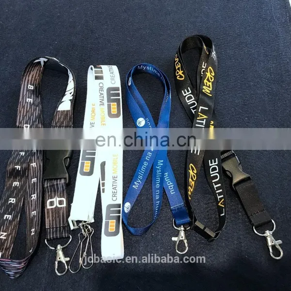 Custom Logo Fashion Colorful Cheap Screen Printing Neck Polyeater Lanyards photo-3