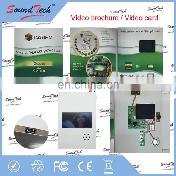 Manufacture Video Greeting Cards, Brochure Card Video, Video Business Card photo-5