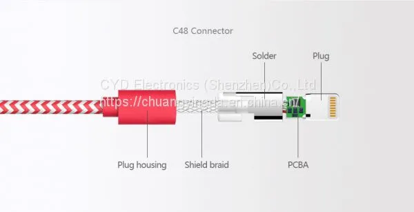 Multi 8-pin USB 2.0 Nylon Braided Cable for IPhone 5S/6/6S Plus Charger and All IOS Systems Devices photo-3