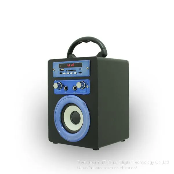 New Style Double Karaoke Wooden Portable Multifunction Bluetooth Speaker