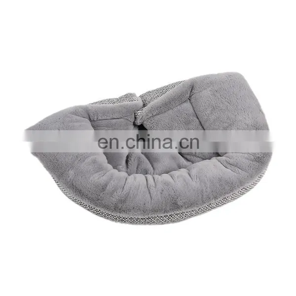 New Style Soft Plush Warm Round Comfy Fluffy Couch Foldable Detachable Dog House Pet Bed